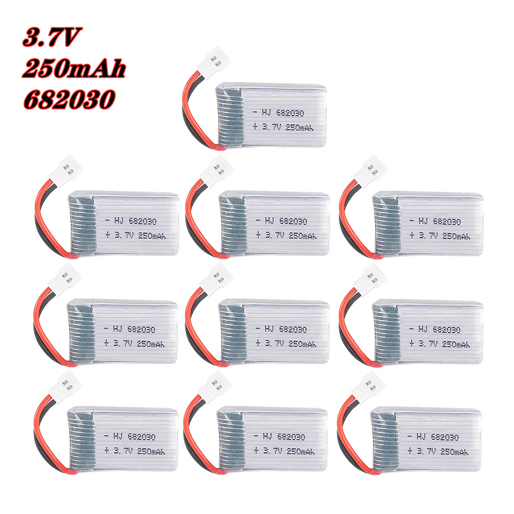 Rc Hobby Airplanes - 4/5/10pcs High Rate 3.7V 250mAh 682030