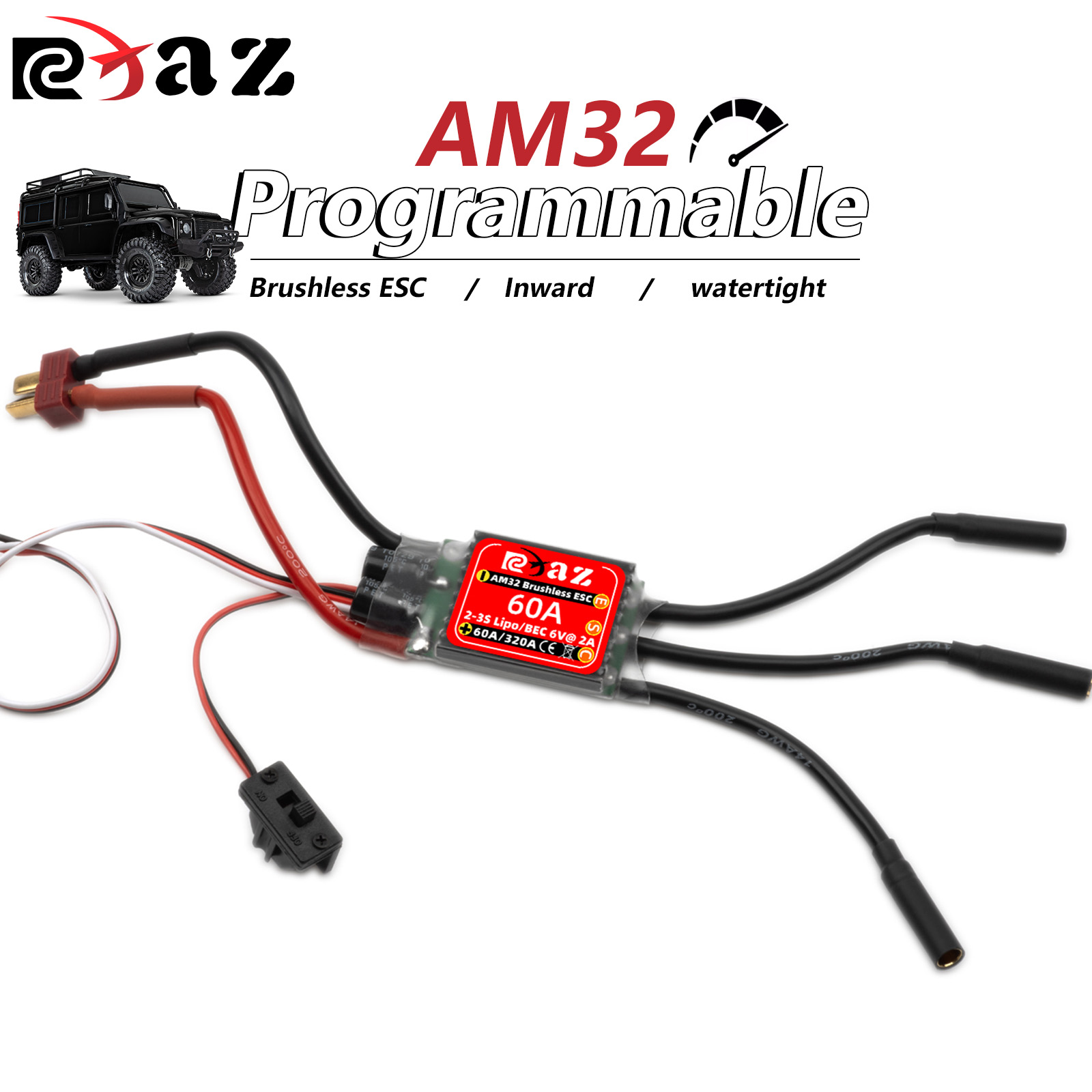 Esc Waterproof 60A - RCXAZ AM32 60A Brushless ESC Electronic