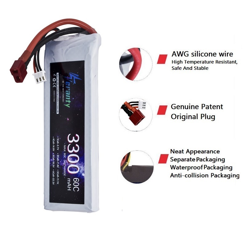 2S 7.4V LiPo Battery 3300mAh 6 - Rc Hobby Grade 评论和价格