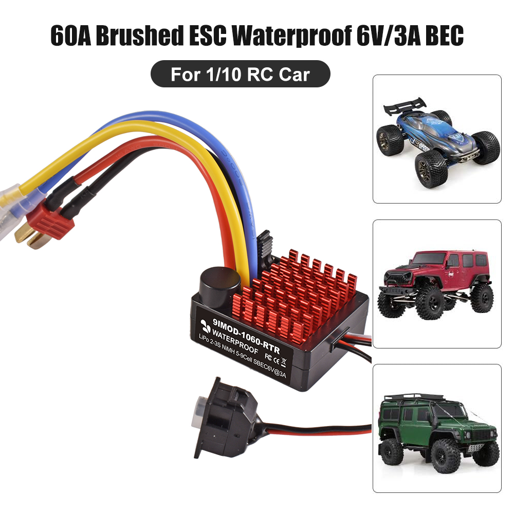 9IMOD 1060 RTR 60A ESC Brushed - Esc Waterproof 60A 评论和价格