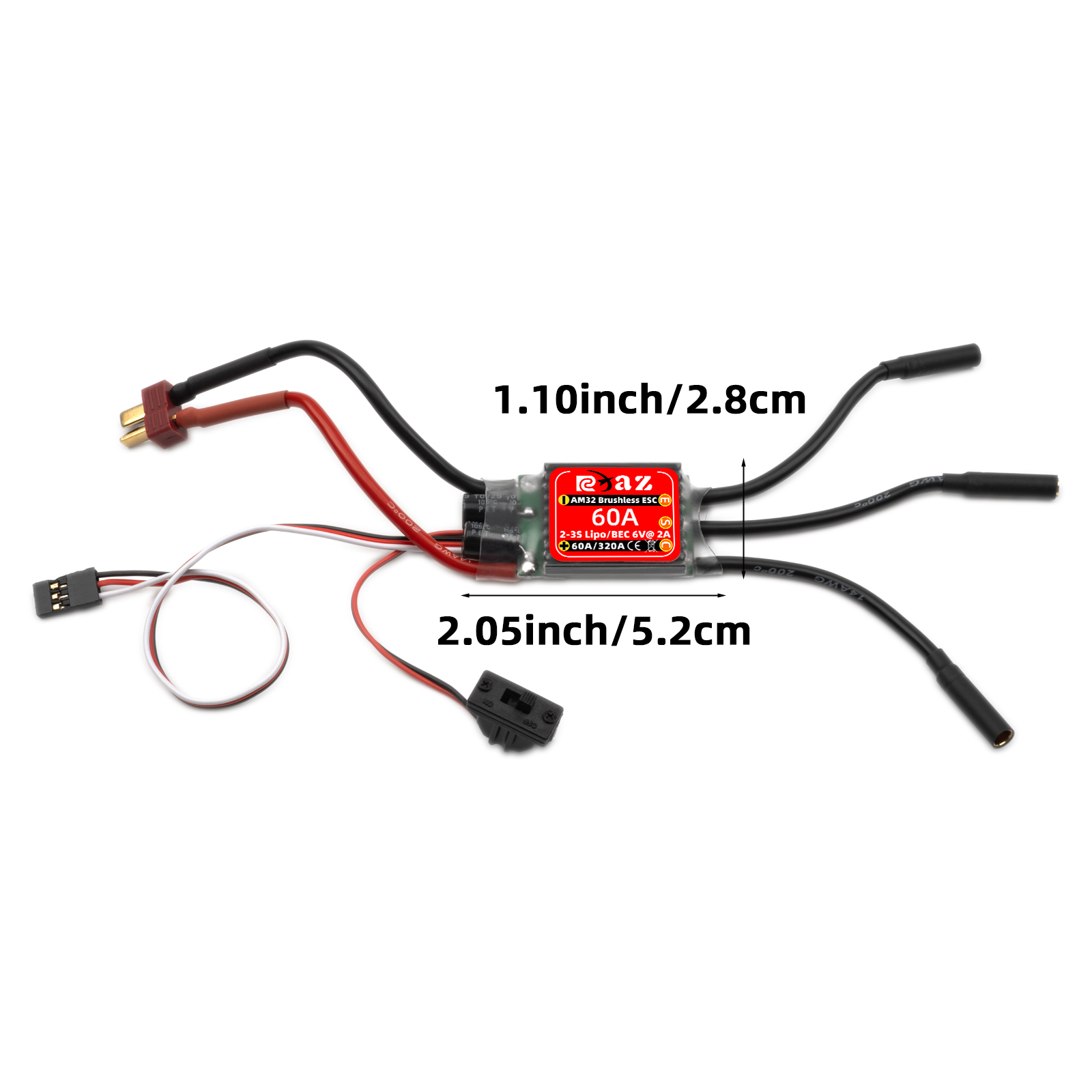 RCXAZ AM32 60A Brushless ESC E - Esc Waterproof 60A 评论和价格